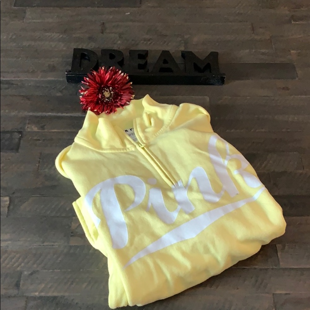 VS Pink Quarter Zip Sweatshirt